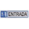 PLACA SIMBOLO 57-163*45 INOX 8218 AMIG