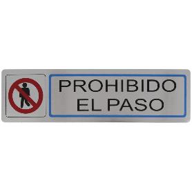 PLACA SIMBOLO 68-163*45 INOX 8229 AMIG