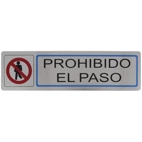 PLACA SIMBOLO 68-163*45 INOX 8229 AMIG