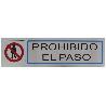 PLACA SIMBOLO 68-163*45 INOX 8229 AMIG