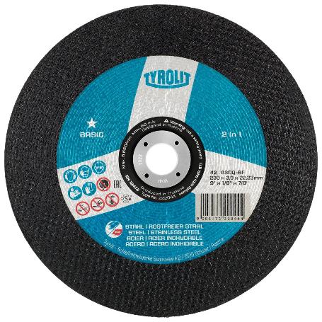 DISCO CORTE 230*3*22,23 A46 222044 TYROLIT