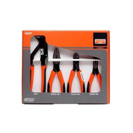 JGO DE 4 ALICATES 9897 BAHCO