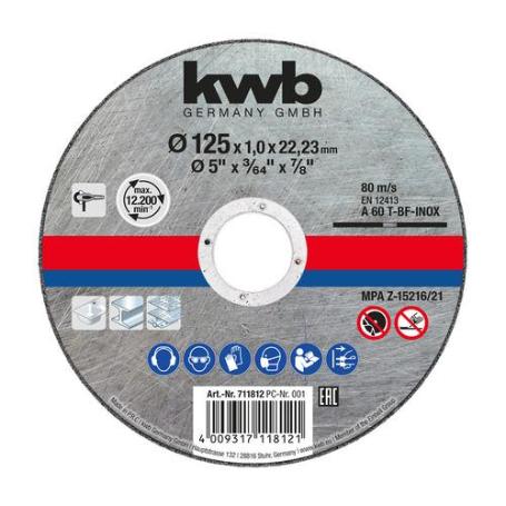 DISC CORTE INOX/METAL 115X1MM 49711811