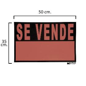 CARTEL SE VENDE  50X35 CM.