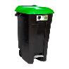 CONTENEDOR ECO TAYG 100 L C/PEDAL NG/VERDE 421037