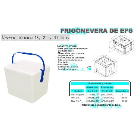 NEVERA CORCHO TERMIX   31 LITROS 323X258X384