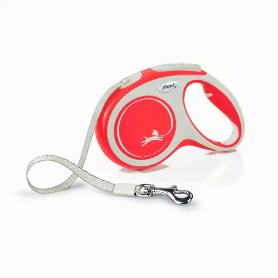 CROCI CORREA PERRO FLEXI NEW CLASSICCORD S 5MT ROJO C5055138