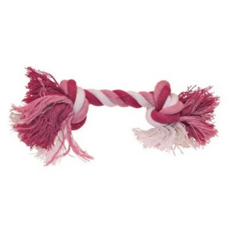 CROCI JUGUETE CUERDA 2 NUDOS ROSA S-15 CM C6098299