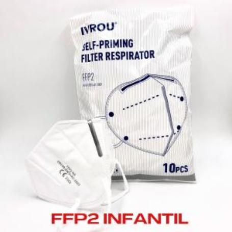 MASCARILLA FFP2 BLANCA ENVASE INDIVIDUAL 50 UND-CAJA (CAJA 20 UNIDADES)