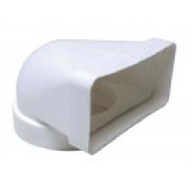PVC BLANCO CODO MIXTO A 90ª SALIDA HUMOS  100 Ø  110107 REF 0525