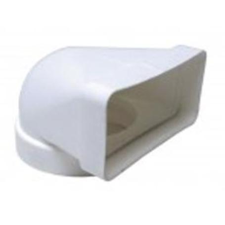 PVC BLANCO CODO MIXTO A 90ª SALIDA HUMOS  100 Ø  110107 REF 0525