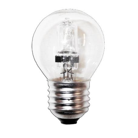 LUZ DLUFINSTO LAMP.HALOG.ESFER CLARA ECO30 230V-28W E14 FLE3T020