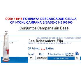 FOMINAYA DESCARGADOR WC CISTE BAJA CF1-CAMPANA S-BASE 0146105400