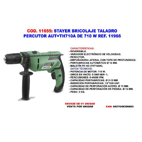 TALADRO PERCUTOR, TH 710 BAK