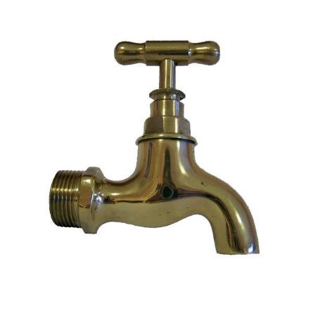 PLUVIA GRIFO CURVO 3-4 LATON PULIDO JG063V