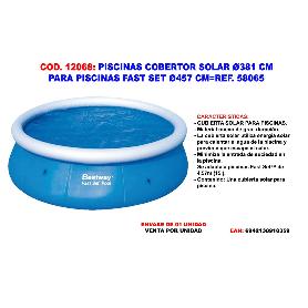 PISCINAS CUBIERTA SOLAR 460 CM PISCINAS STEEL PRO 58253-58065