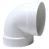 PVC BLANCO CODO REDONDO A 90ª 100 SALIDA HUMOS 110113 REF. 0670