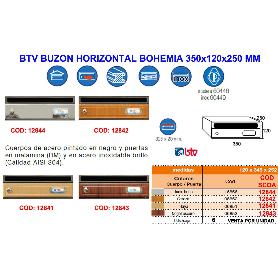 BTV BUZON FINSTOHORIZONTAL BOHEMIA 2 CEREZO 350X120X250 MM 06852