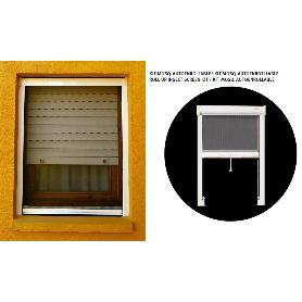 MOSQUITERA AUTOENROLLABLE EN KIT 100X150 CM BLANCA 600315051015