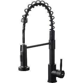 IBERGRIF GRIFO FREGADERO COCINA VERTICAL DUCHETA NEGRO M22143B