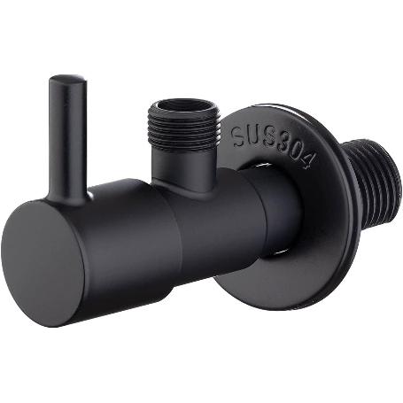 IBERGRIF VALVULA ESCUADRA 3-8 NEGRA CIERRE CERAMICO  M22025B-3-8