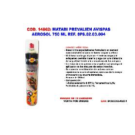 MATABI PREVALIEN AVISPAS  AEROSOL 750 ML AVISPEROS 8P8.02.03.004