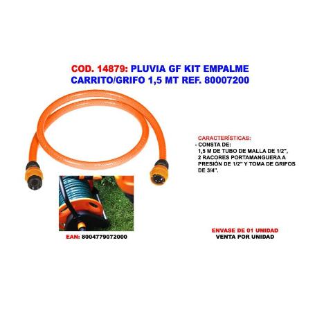 PLUVIA FINSTOCK GF KIT EMPALME CARRITO-GRIFO 1.5 MT 80007200