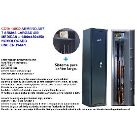 BAJA ARMERO 7 ARMAS LARGAS  1400X450X250 HOMOL.UNE-EN 1143-1