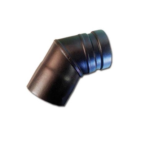 ESTUFA PELLET CODO VITRIFICADO 80 MM A 45º PVC08045