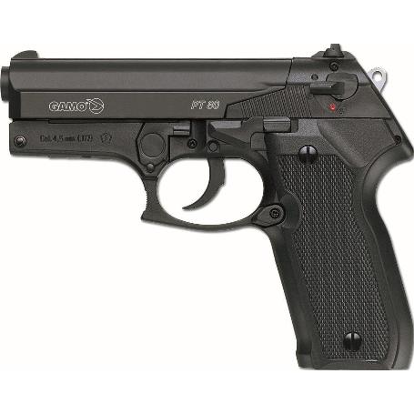 GAMO PISTOLA CO2 MOD.PT-80 + TARJETA CALIBRE 4.5 6111350N