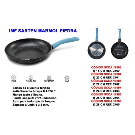 BAJA IMF SARTEN MARMOL PIEDRA 28 CM REF 2465