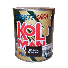 BAJA PINTURA ESMALTE LACA POL.AN.KOLMAN BLANCO SATIN. 375 ML