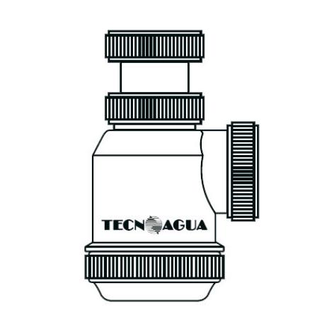 TECNO SIFON EXT.CORT.LAV.BID.S-V 1-1-2 (T4) 50041