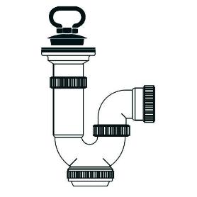 TECNO SIFON EXT.CURV.FREG. C-V 1-1-2 (T30) 50057