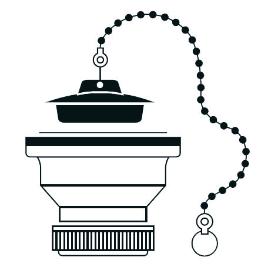 TECNO VALVULA LAVABO BIDE 70 MM 1-1-2 (T61) 50315