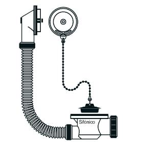 TECNO CONJUNT.BAÑERA INOX ORI. 1-1-2 (T64B) 50515