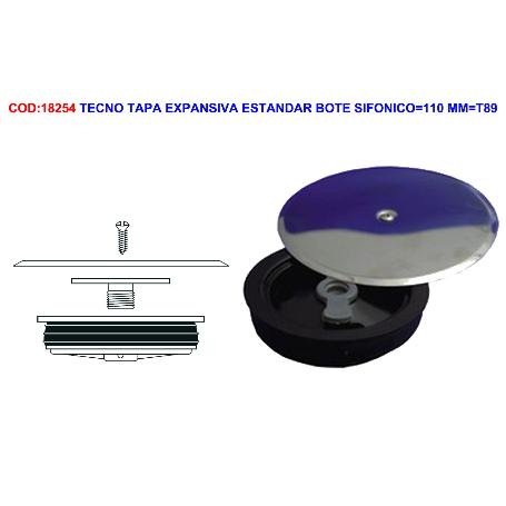 TECNO TAPA  EXPANSIVA 145 MM Ø BOTE SIFONICO 110 MM (T89) 50617