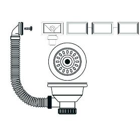 TECNO VALVULA CESTA INOX. 85-SALD.40 (T72) 50341