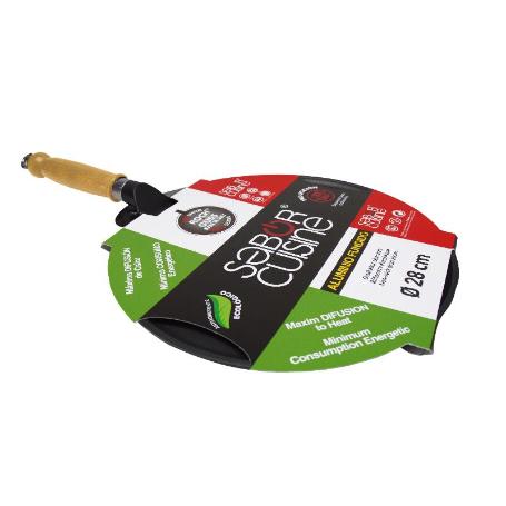SABOR CUISINE SARTEN CREP ALUM.FUND.M-MAD.INDUC 28CM 4501IT