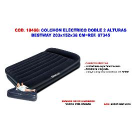 COLCHON DOBLE 2 ALTURAS BESTWAY 203X152X38 CM 67345