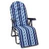 PLAYA TUMBONA RELAX ACERO OVAL 30X15 AZUL POSAB.LISO 288AOR0002