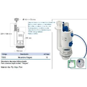 PRHIE FINSTOCK DESCARGADOR CIST.BAJA NIAGARA DOB.PULSADOR 70300