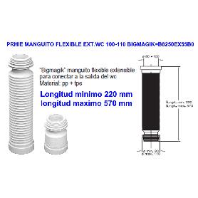 PRHIE MANGUITO FLEXIBLE EXTENSIBLE  WC 100-110 BIGMAGIK 31001