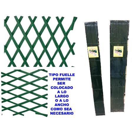 BAMBU ENREJADO CELOSIA EXTENSIBLE EN PVC VERDE 300X100CM  048-10