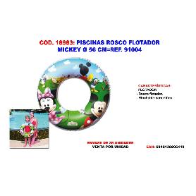 PISCINAS ROSCO FLOTADOR MICKEY 56 CM 91004