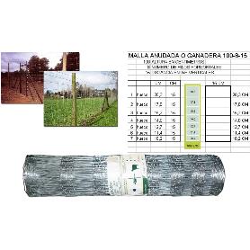 MALLA GANADERA AGROTOR RIVIERE MOREDA 100-  8-15 RO 100MTX1,00MT