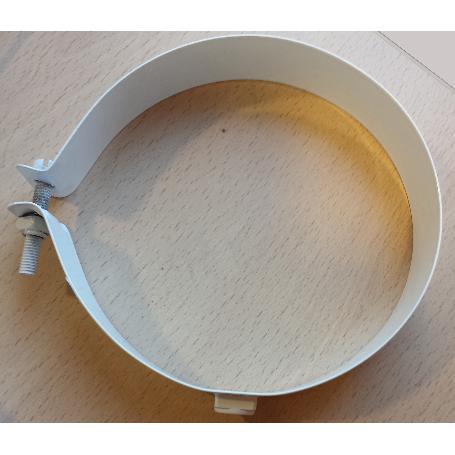 NEGARRA LACADO BLANCO ABRAZADERA PARED FIJO CIRC.80-110MM 341003