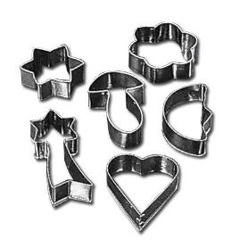 MENAJE METALTEX JUEGO 6 MOLDES CORTAPASTAS ACERO INOX 252350004