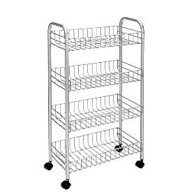 MENAJE METALTEX CARRO 4 ESTANTES 41X26X85CM ASCONA 340104001