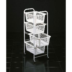 MENAJE METALTEX VERDULERO 4 CESTOS 38X30X83 CM MIAMI 341804003